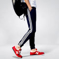 VAREN — Men's Athletic Track Pants with Stripe Detail
