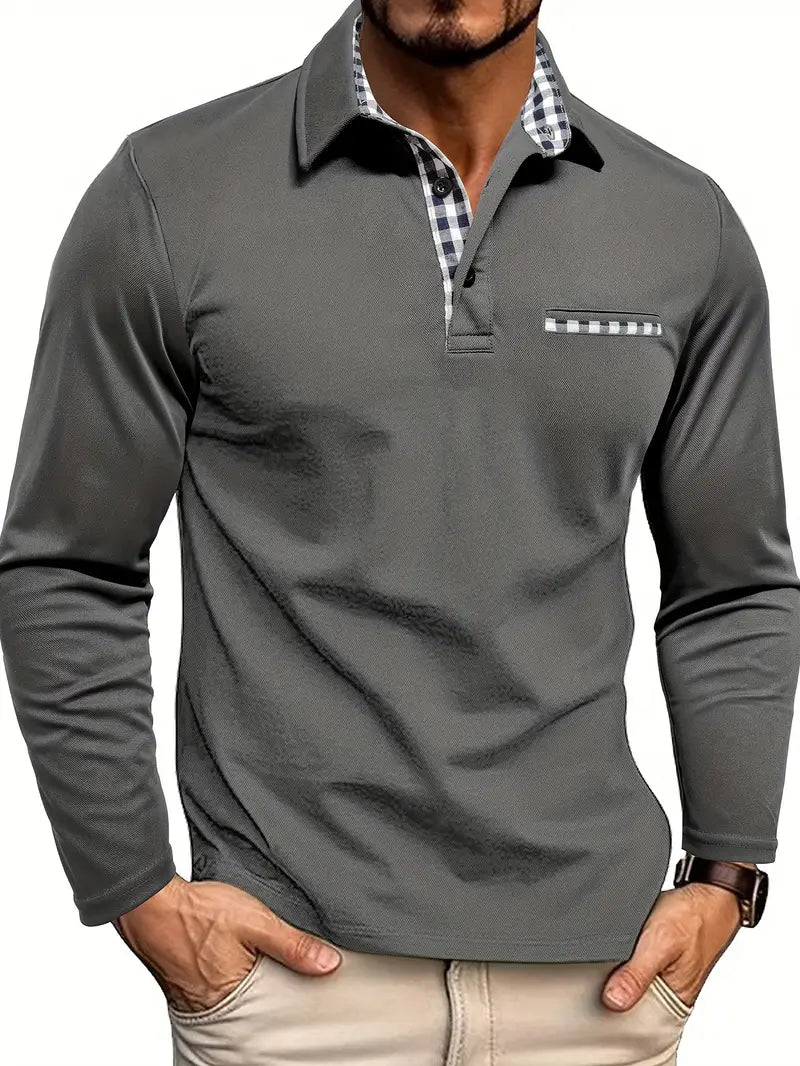 VEXONN — Men's Short Sleeve Polo Shirt with Clean Collar