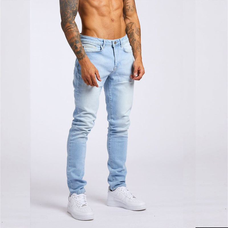 BRAVEN — Men's Slim-Fit Denim Jeans with Clean Wash