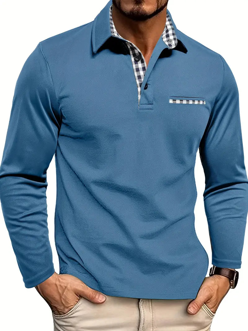 VEXONN — Men's Short Sleeve Polo Shirt with Clean Collar