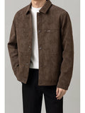 XAVEL — Men's Casual Faux Suede Jacket with Clean Fit