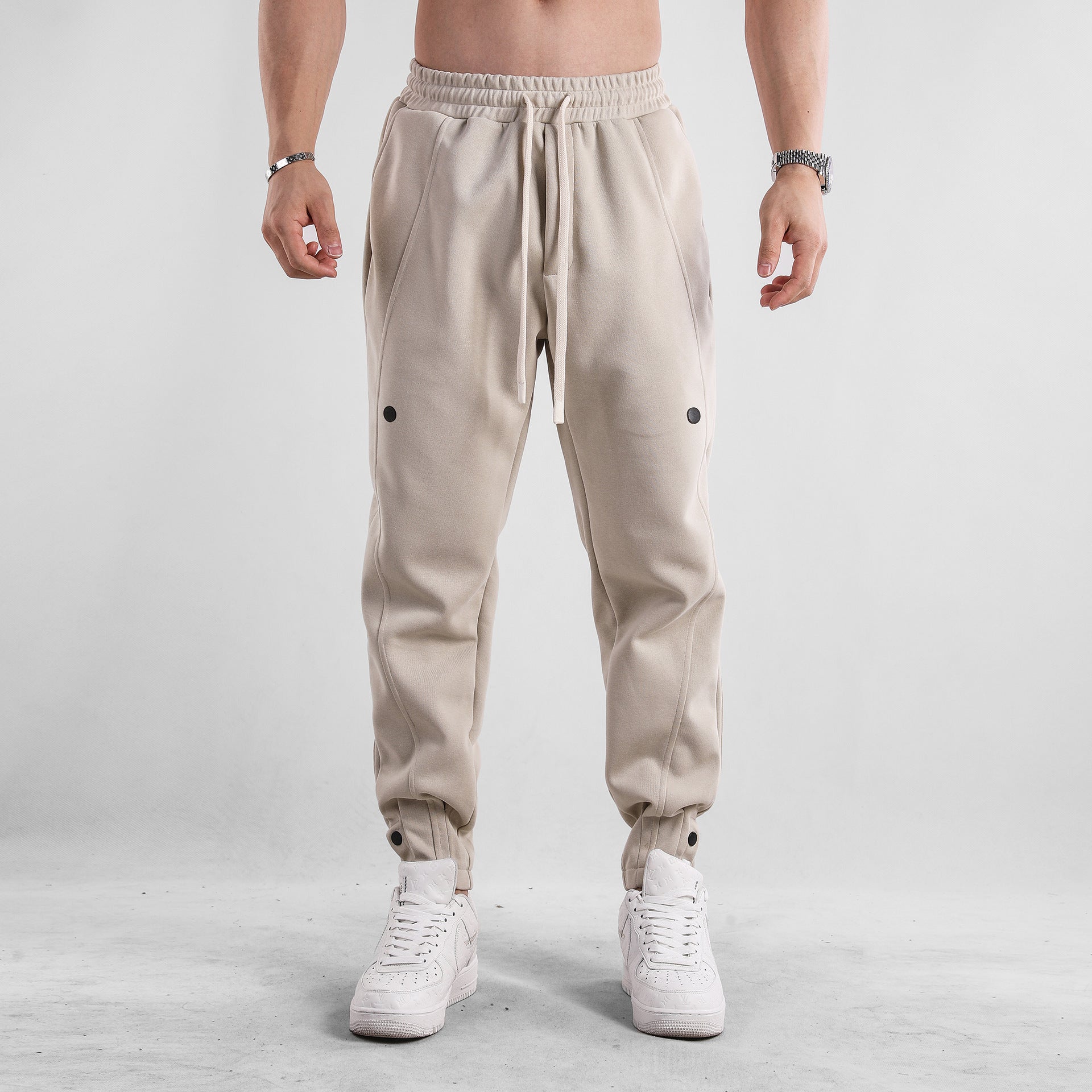 BRAVONN — Tech Tapered Drawstring Casual Pants for Men