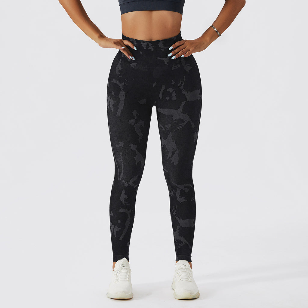 BRAVA — Seamless Camo High-Waist Workout Leggings for Women