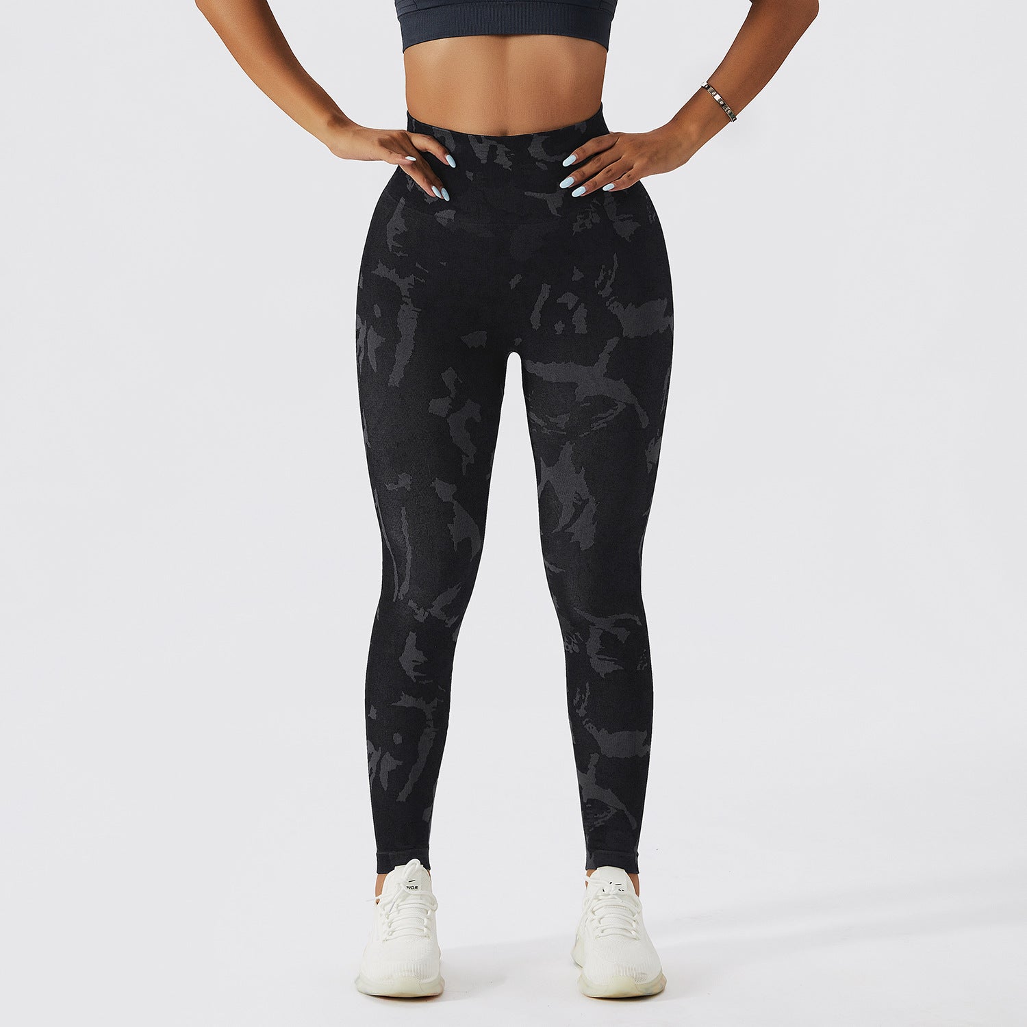 BRAVA — Seamless Camo High-Waist Workout Leggings for Women