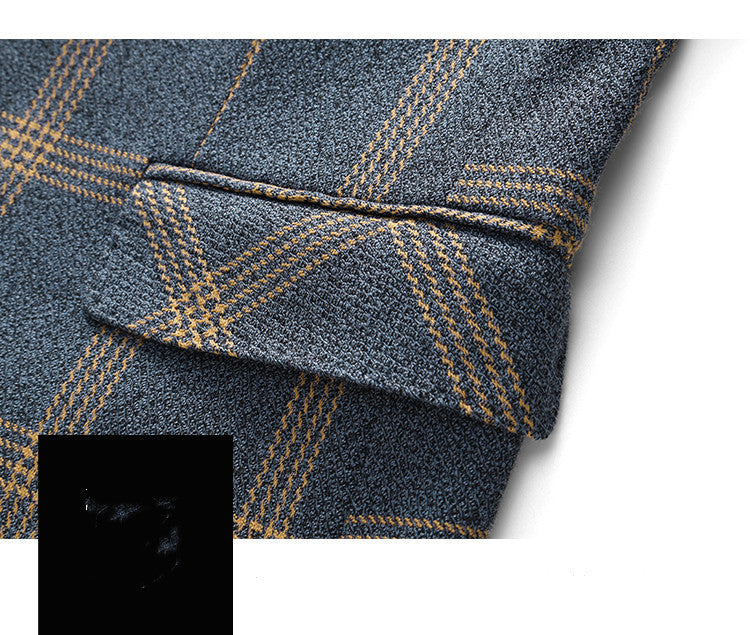 VEXRIS — Men's Tailored Three-Piece Suit Set with Sharp Detail