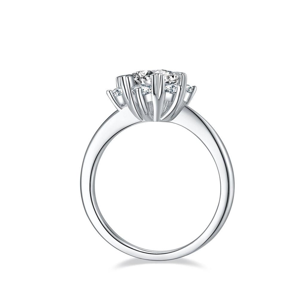 VALEL — 1 Carat Moissanite Ring for Women in Silver