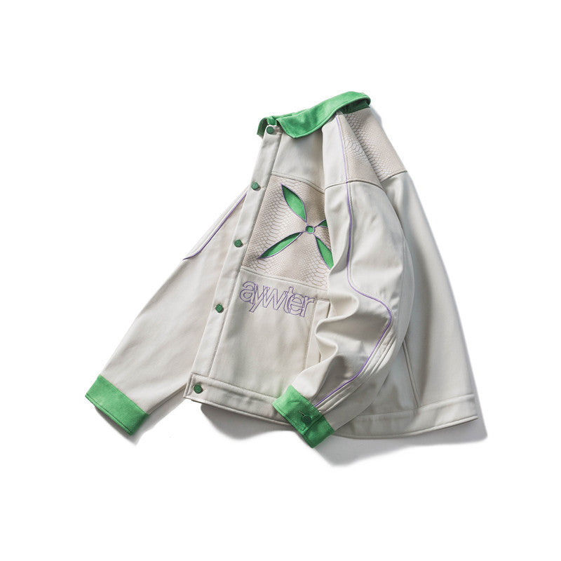 ELYIS — Men's Embroidered Streetwear Statement Jacket
