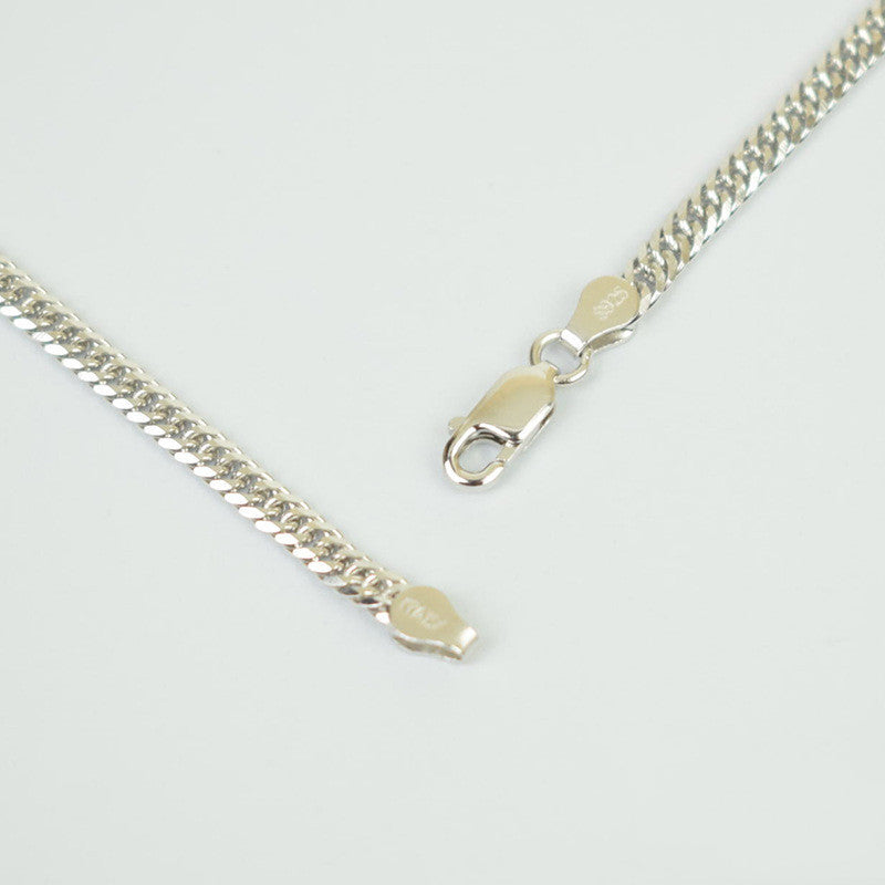 ZANAEL — Korean-Inspired Silver Cuban Chain Necklace