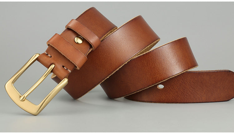 ELYOR — Leather Belt with Premium Everyday Finish Look