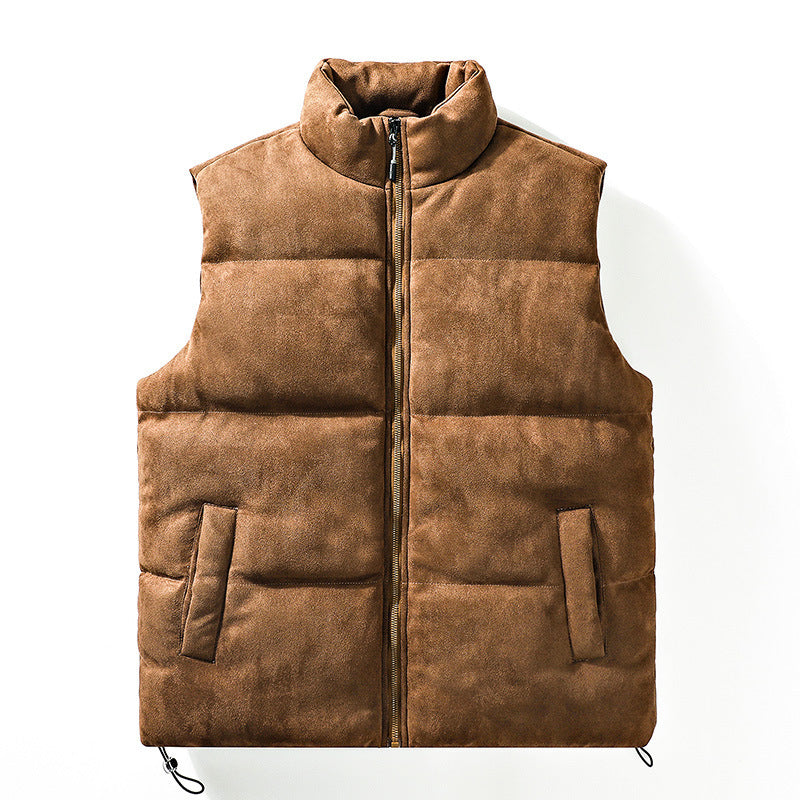 COVIA — Quilted Stand Collar Puffer Vest for Daily Wear