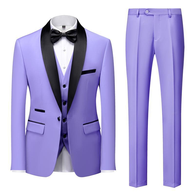 AXDEN — Men's Tailored Three-Piece Suit Set with Sharp Finish