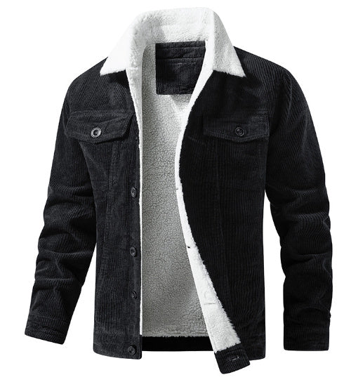 ZANIRA — Corduroy Sherpa-Lined Utility Jacket Coat