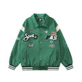 ROVEON — Men's Varsity Letterman Jacket with Embroidery