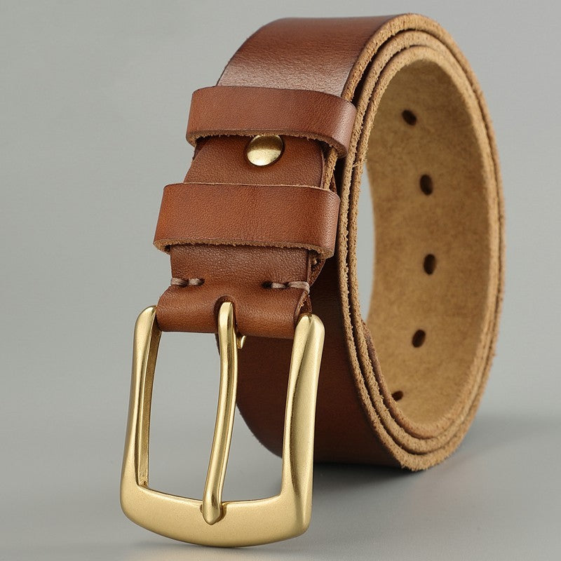 ELYOR — Leather Belt with Premium Everyday Finish Look