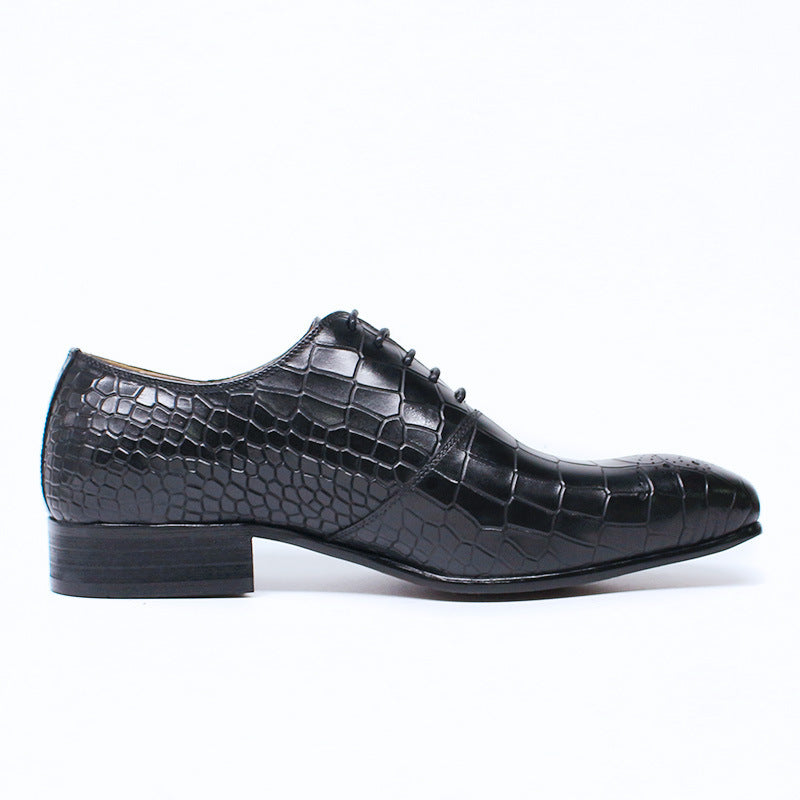 CORA — Men's Leather-Look Dress Shoes with Clean Finish