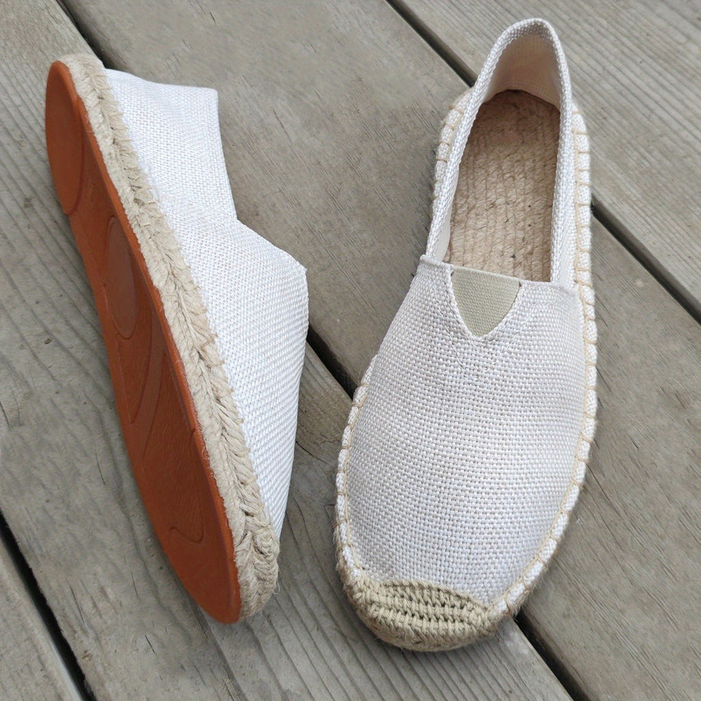 MAVE — Linen Espadrilles with Natural Summer Finish