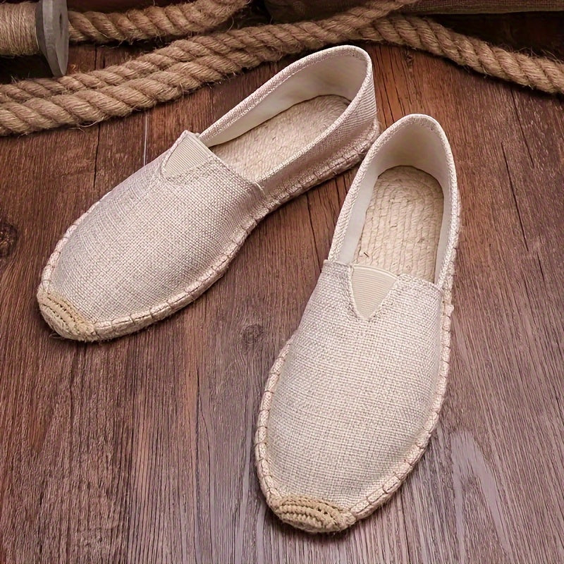 MAVE — Linen Espadrilles with Natural Summer Finish
