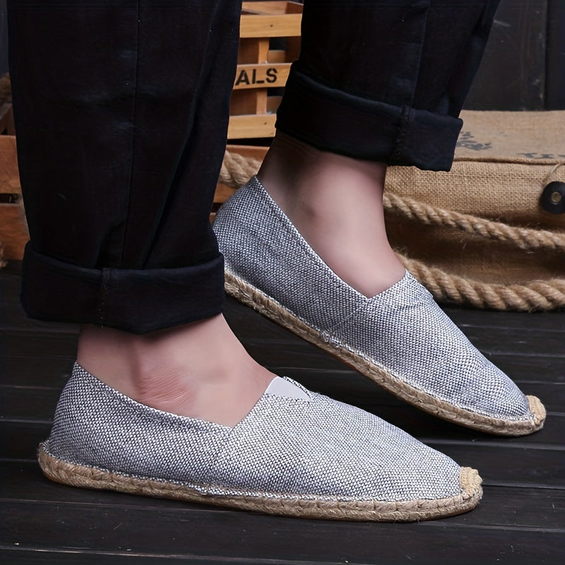 MAVE — Linen Espadrilles with Natural Summer Finish