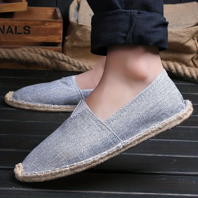 MAVE — Linen Espadrilles with Natural Summer Finish
