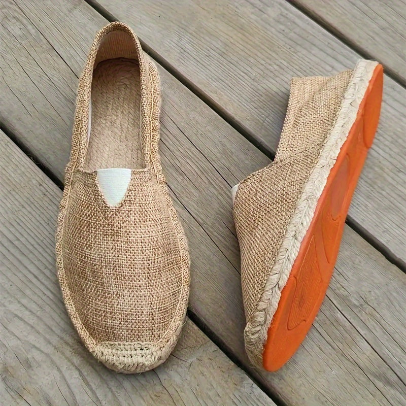 MAVE — Linen Espadrilles with Natural Summer Finish