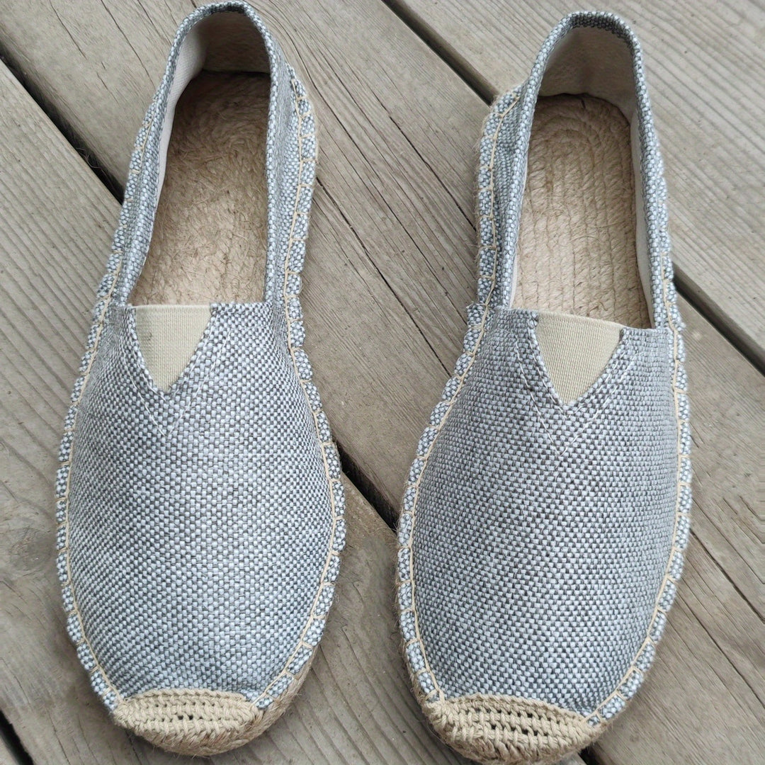 MAVE — Linen Espadrilles with Natural Summer Finish