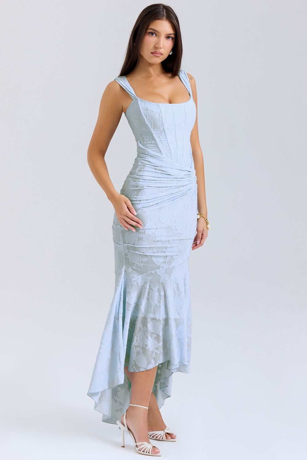 EVONN — Sculpted Midi Dress for Elegant Occasionwear