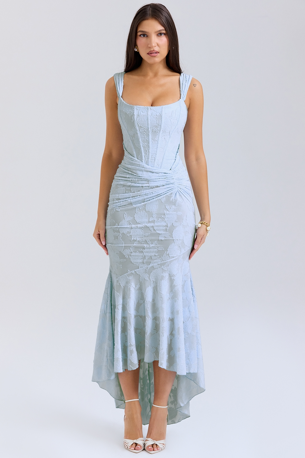 EVONN — Sculpted Midi Dress for Elegant Occasionwear