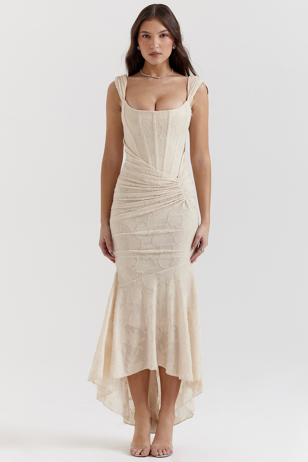 EVONN — Sculpted Midi Dress for Elegant Occasionwear