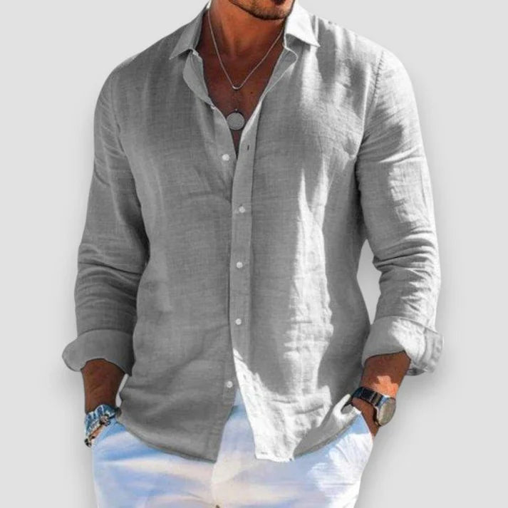 ELEON — Men's Linen Shirt with Relaxed Summer Finish
