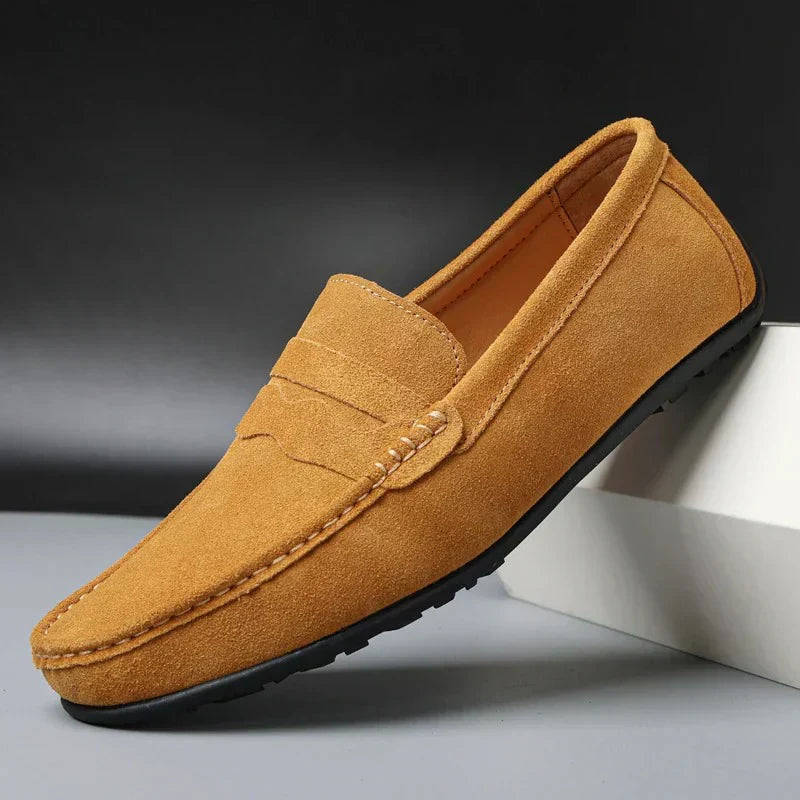LORAR — Men's Suede Loafers with Soft Italian Finish