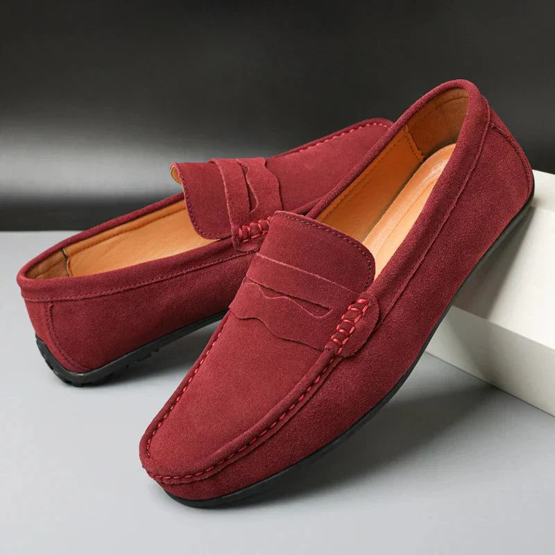 LORAR — Men's Suede Loafers with Soft Italian Finish