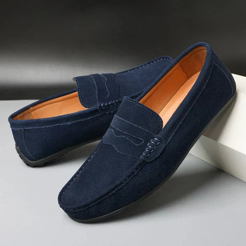 LORAR — Men's Suede Loafers with Soft Italian Finish