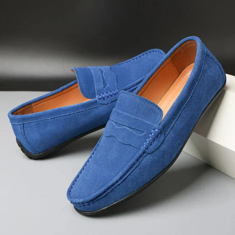 LORAR — Men's Suede Loafers with Soft Italian Finish