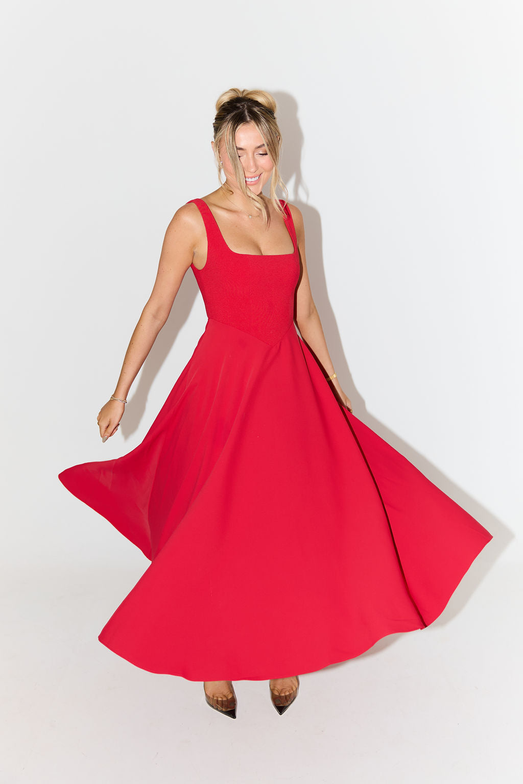 AERE — Women's Elegant Dress with Clean AURA Drape